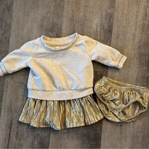 Gymboree, 0-3 month, jersey dress and diaper cover